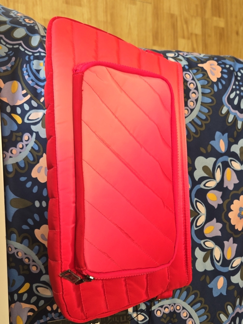 THINK ROYLN Red Quilted Tablet Sleeve with Front Pocket